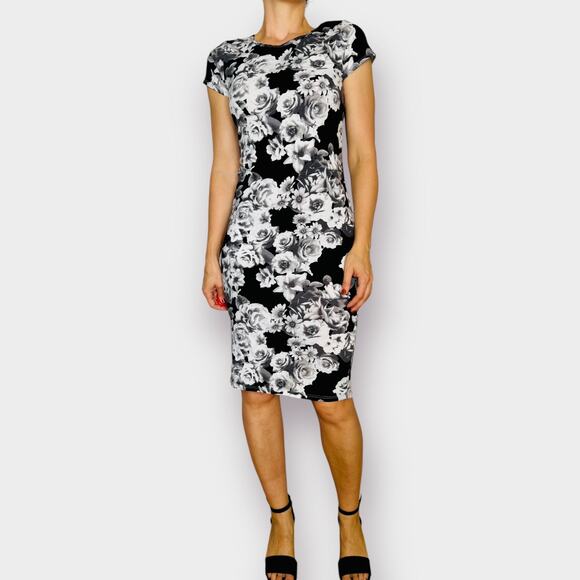 90s French Atmosphere‎ black and white dress - Picture 3 of 5